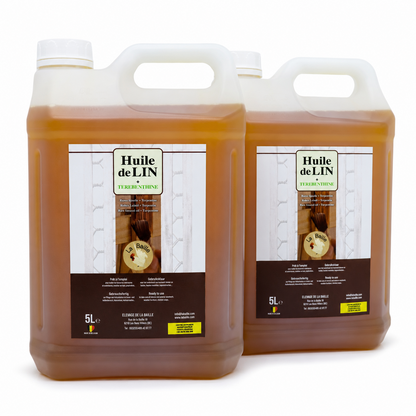 Mélange Huile de Lin Crue & Térébenthine – Protection et entretien du bois