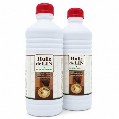 Mélange Huile de Lin Crue & Térébenthine – Protection et entretien du bois